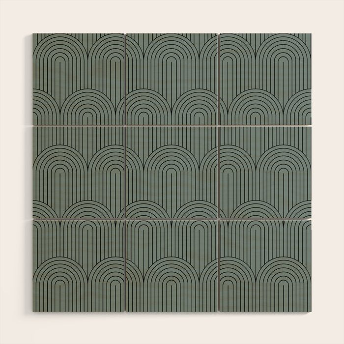 Art Deco Arch Pattern LIII Wood Wall Art Gallery Image 1