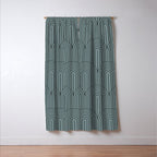 Art Deco Arch Pattern LIII Window Curtain Gallery Image 3