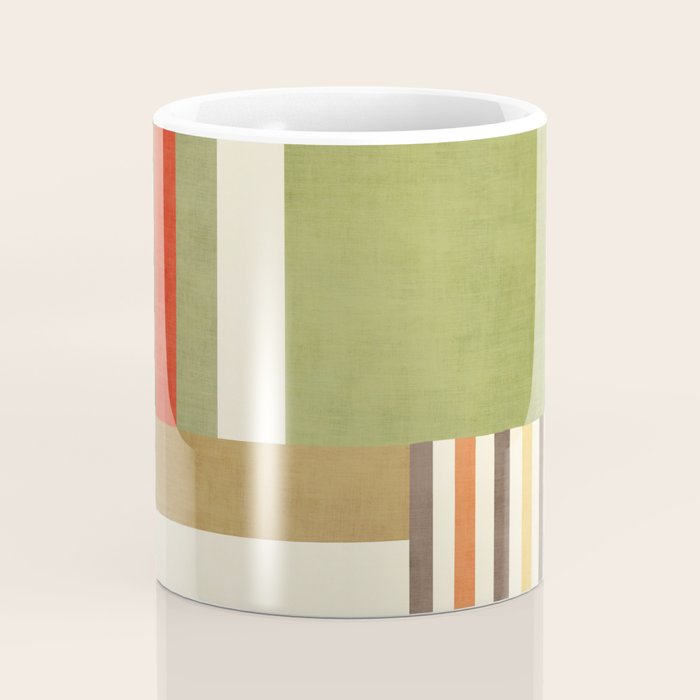 Earth Tones Fall Colors Geometric Artwork Coffee Mug Gallery Image 4