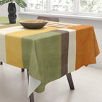 Earth Tones Fall Colors Geometric Artwork Tablecloth Gallery Image 3