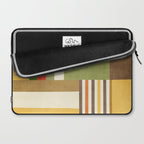 Earth Tones Fall Colors Geometric Artwork Laptop Sleeve Gallery Image 2