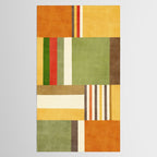 Earth Tones Fall Colors Geometric Artwork Tablecloth Gallery Image 2