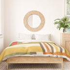Earth Tones Fall Colors Geometric Artwork Duvet Cover Gallery Image 3