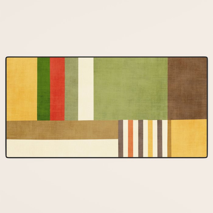 Earth Tones Fall Colors Geometric Artwork Desk Mat Gallery Image 3