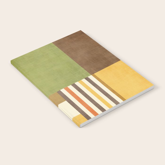 Earth Tones Fall Colors Geometric Artwork Notebook Gallery Image 1