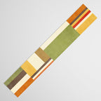 Earth Tones Fall Colors Geometric Artwork Table Runner Gallery Image 3
