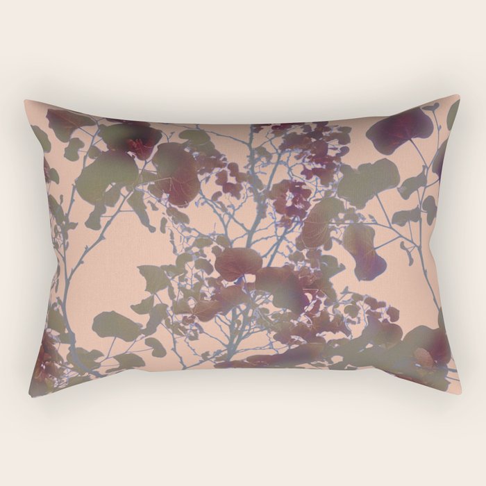 Whipped Peach Redbud Tree Rectangular Pillow Gallery Image 2