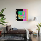 Memphis pattern 132 - 80s / 90s Retro Wood Wall Art Gallery Image 2