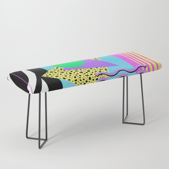 Memphis pattern 132 - 80s / 90s Retro Bench Gallery Image 1