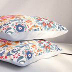 Watercolor Kaleidoscope Floral - desaturated Pillow Sham Gallery Image 3