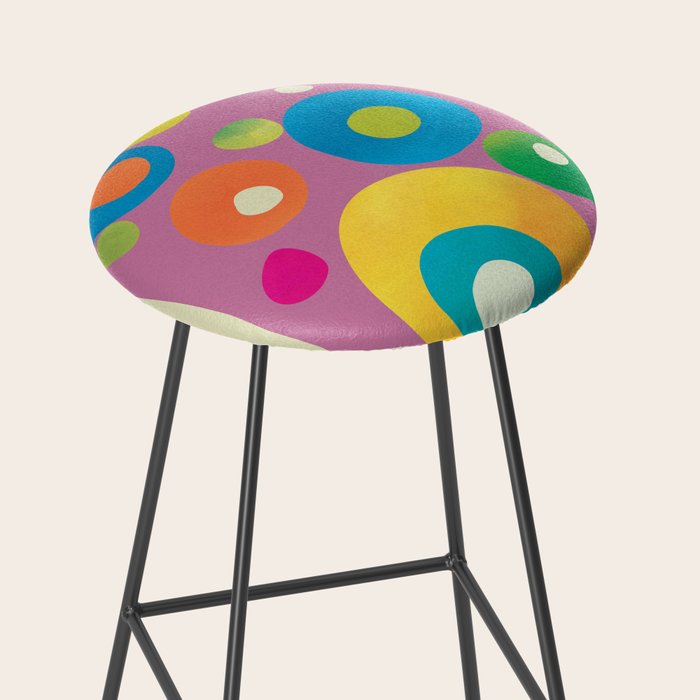 Mid-Century Abstract Balance 15 Stool Gallery Image 2