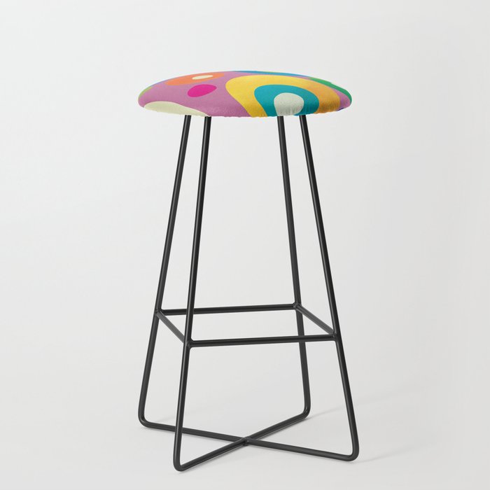 Mid-Century Abstract Balance 15 Stool Gallery Image 1