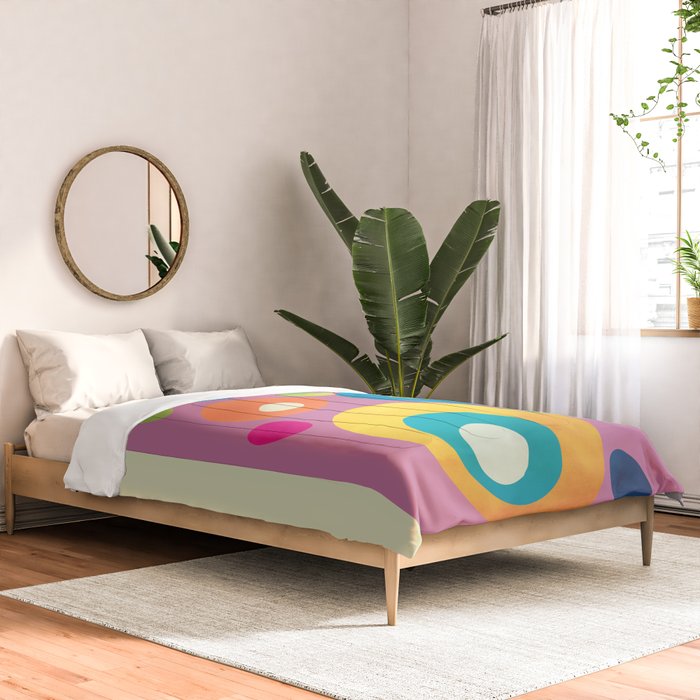 Mid-Century Abstract Balance 15 Comforter Gallery Image 2