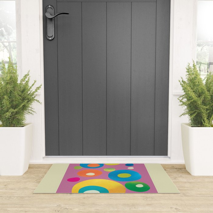 Mid-Century Abstract Balance 15 Welcome Mat Gallery Image 3