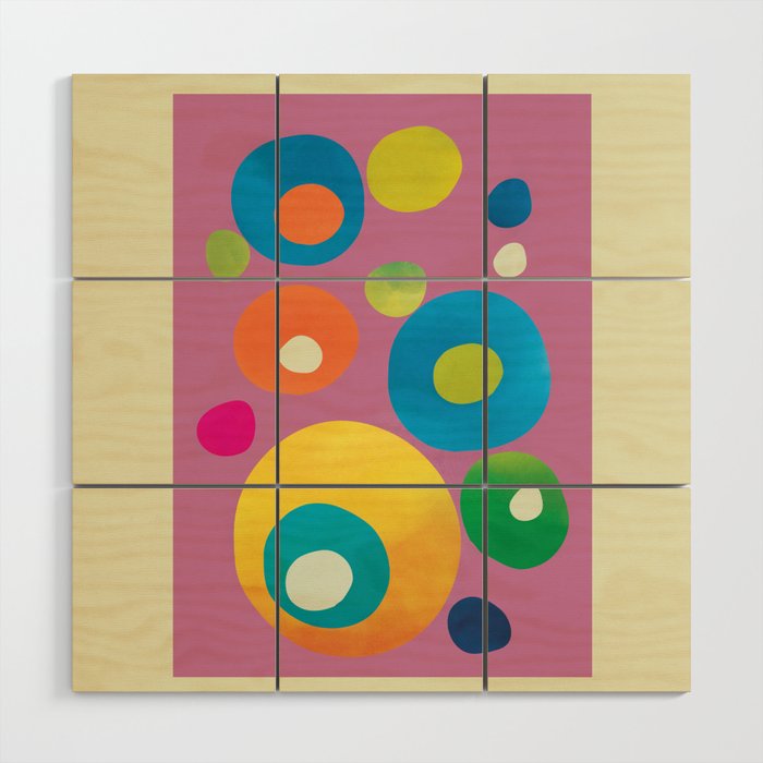 Mid-Century Abstract Balance 15 Wood Wall Art Gallery Image 1