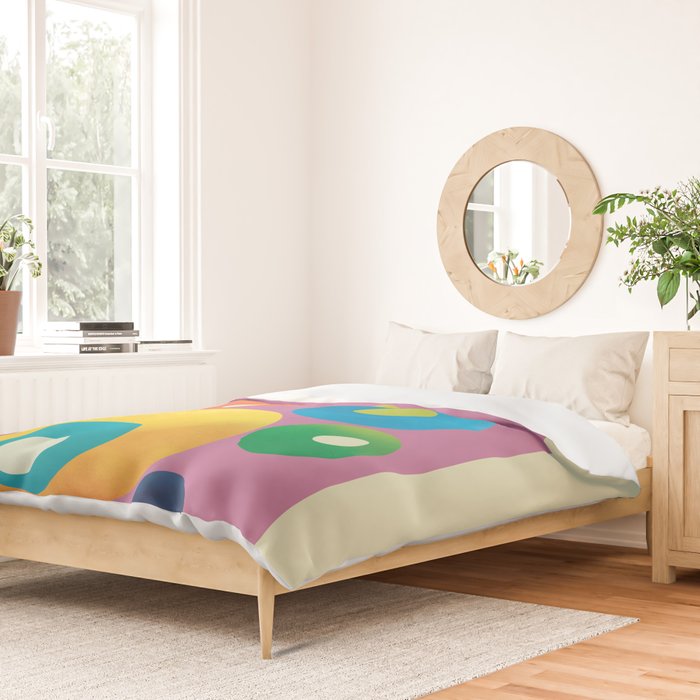 Mid-Century Abstract Balance 15 Duvet Cover Gallery Image 2