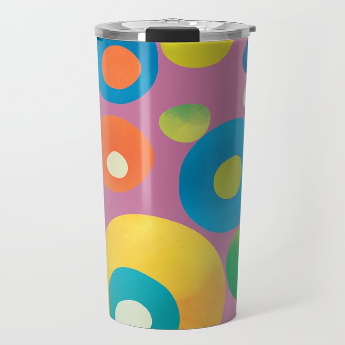 Mid-Century Abstract Balance 15 Travel Mug Gallery Image 1