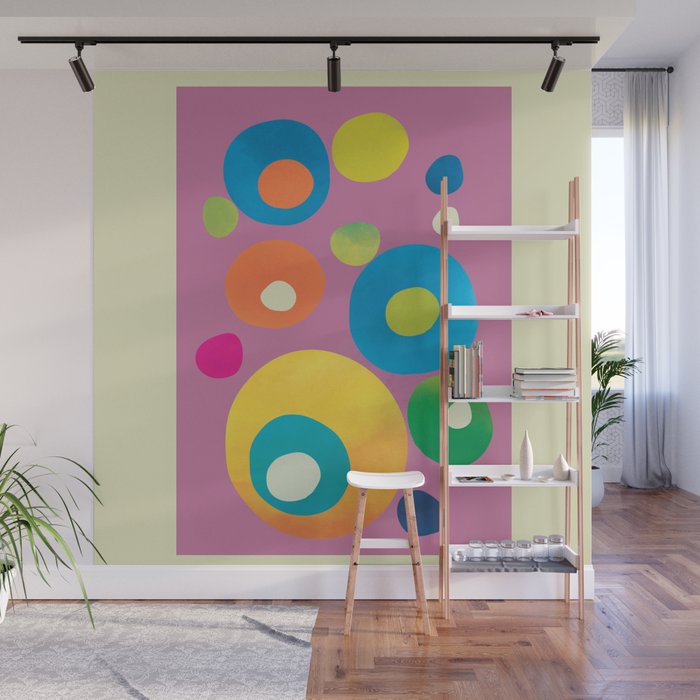 Mid-Century Abstract Balance 15 Wall Mural Gallery Image 1
