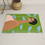 Blue Leaves Rug Gallery Image 1