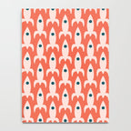Retro Rockets - Midcentury Modern Space Age Pattern in Blush, Dark Teal, and Coral Orange Notebook Gallery Image 4