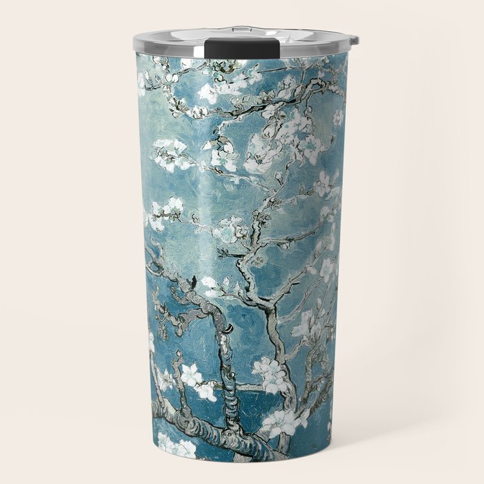 Vincent Van Gogh Almond Blossoms Teal Travel Mug Gallery Image 1