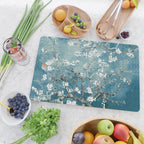 Vincent Van Gogh Almond Blossoms Teal Cutting Board Gallery Image 2