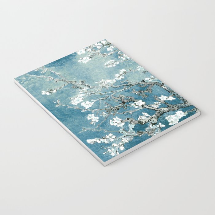 Vincent Van Gogh Almond Blossoms Teal Notebook Gallery Image 3