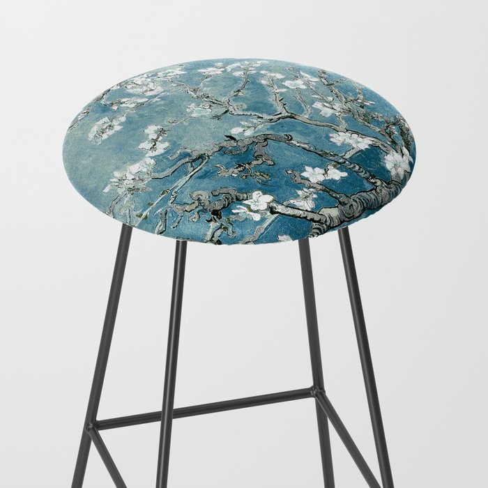 Vincent Van Gogh Almond Blossoms Teal Stool Gallery Image 2