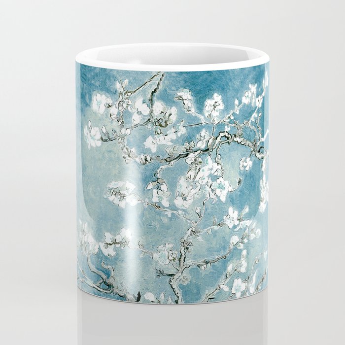 Vincent Van Gogh Almond Blossoms Teal Coffee Mug Gallery Image 4