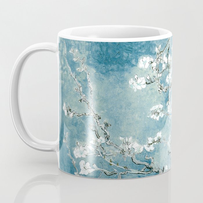 Vincent Van Gogh Almond Blossoms Teal Coffee Mug Gallery Image 3