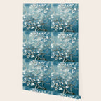 Vincent Van Gogh Almond Blossoms Teal Wallpaper Gallery Image 2