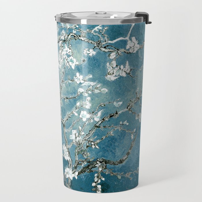 Vincent Van Gogh Almond Blossoms Teal Travel Mug Gallery Image 2