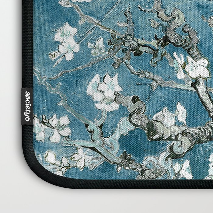 Vincent Van Gogh Almond Blossoms Teal Laptop Sleeve Gallery Image 3