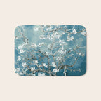 Vincent Van Gogh Almond Blossoms Teal Bath Mat Gallery Image 1