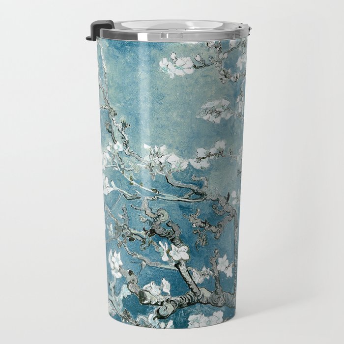 Vincent Van Gogh Almond Blossoms Teal Travel Mug Gallery Image 3