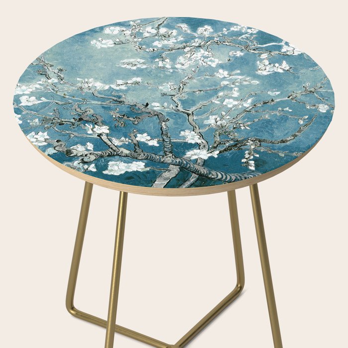 Vincent Van Gogh Almond Blossoms Teal Side Table Gallery Image 2