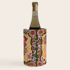 Rooster Painting in Forest Green - Folk Art Style Wine Chiller Gallery Image 3