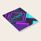 Neon Geometric Vaporwave Notebook Gallery Image 2