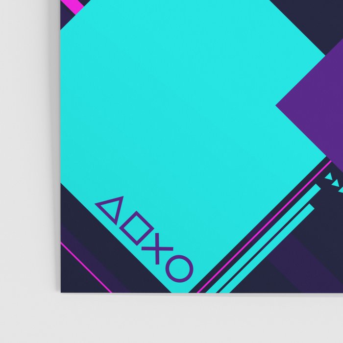 Neon Geometric Vaporwave Poster Gallery Image 3