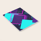 Neon Geometric Vaporwave Notebook Gallery Image 3