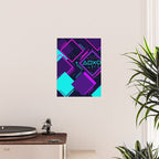 Neon Geometric Vaporwave Poster Gallery Image 2