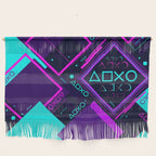 Neon Geometric Vaporwave Wall Hanging Gallery Image 1