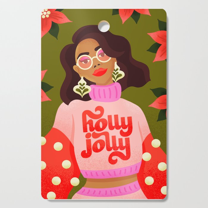 Holly Jolly Holiday Sweater Cutting Board Gallery Image 1