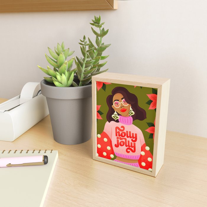 Holly Jolly Holiday Sweater Mini Art Print Gallery Image 2