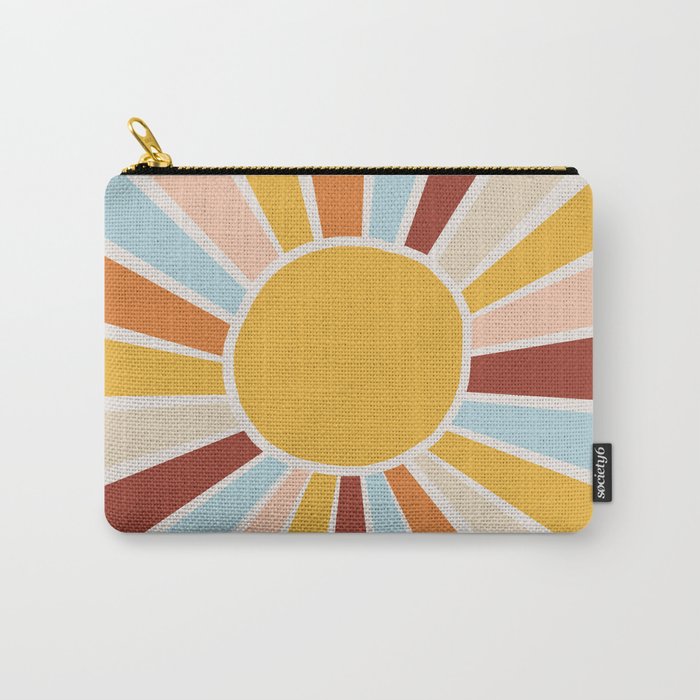 Retro Sunrise Carry All Pouch Gallery Image 1