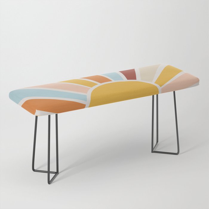 Retro Sunrise Bench Gallery Image 1