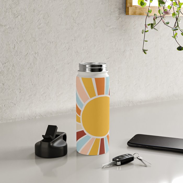 Retro Sunrise Water Bottle Gallery Image 4