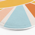 Retro Sunrise Bath Mat Gallery Image 3