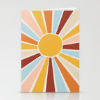 Retro Sunrise Stationery Card Gallery Image 2