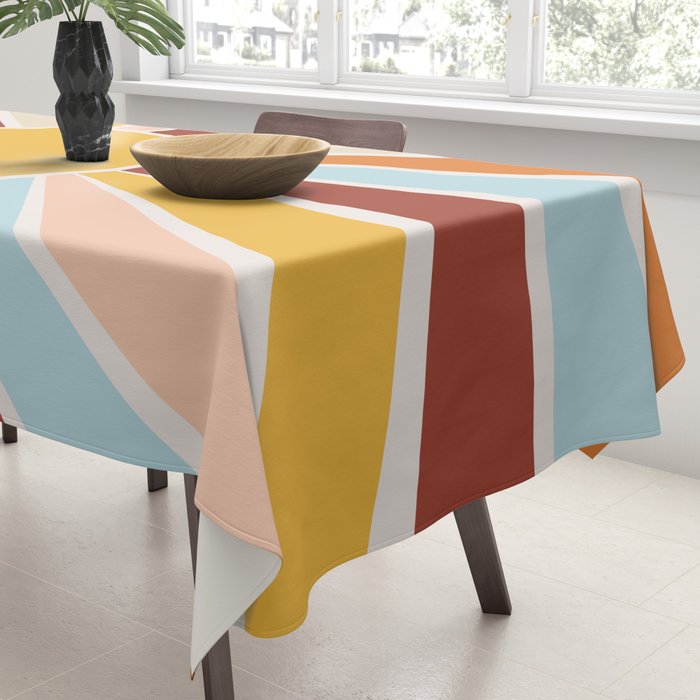 Retro Sunrise Tablecloth Gallery Image 3